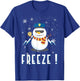 Police Cop Snowman Freeze Police Officer Police Christmas T-Shirt - T-Shirt | Royal