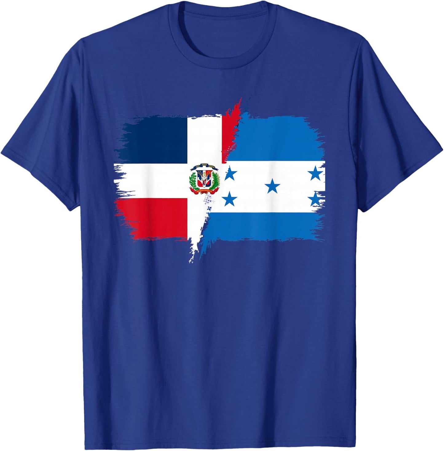 Half Dominican Half Honduran Dominican Republic Honduras T-Shirt - T-Shirt | Royal