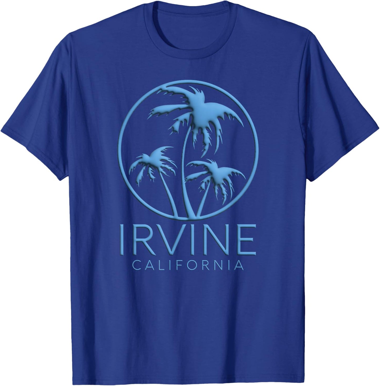 Irvine Orange County California Anaheim Retro Beach 949 OC T-Shirt - T-Shirt | Royal