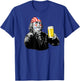4th of July President Benjamin Franklin Funny Beer BZR T-Shirt - T-Shirt | Royal
