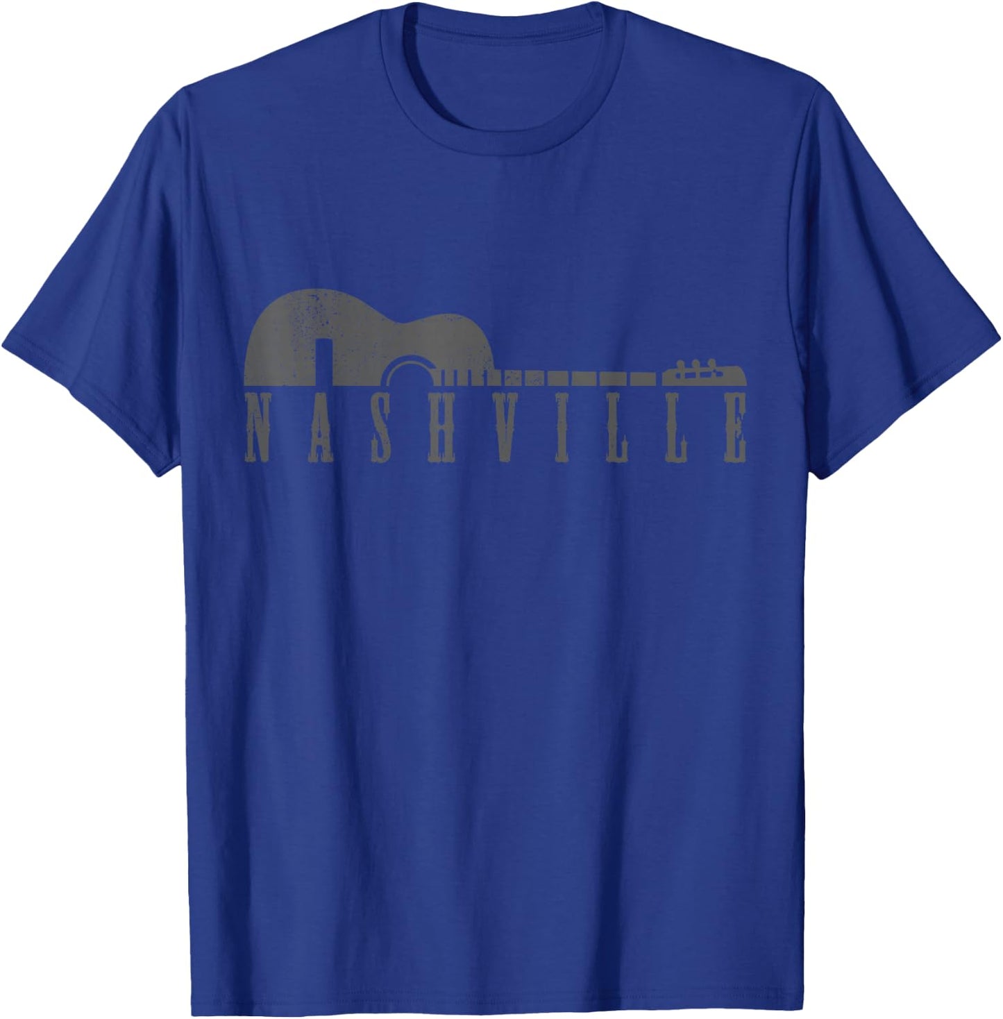 Nashville Tennessee Country Music City Guitar Gift T-Shirt - T-Shirt | Royal