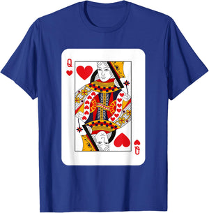 Queen of Hearts Playing Cards Halloween Costume Deck Cards T-Shirt - T-Shirt | Royal