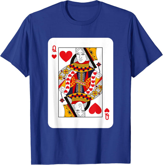 Queen of Hearts Playing Cards Halloween Costume Deck Cards T-Shirt - T-Shirt | Royal