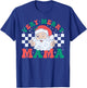 Very Merry Mama Santa Claus Christmas Retro Xmas Mom T-Shirt - T-Shirt | Royal