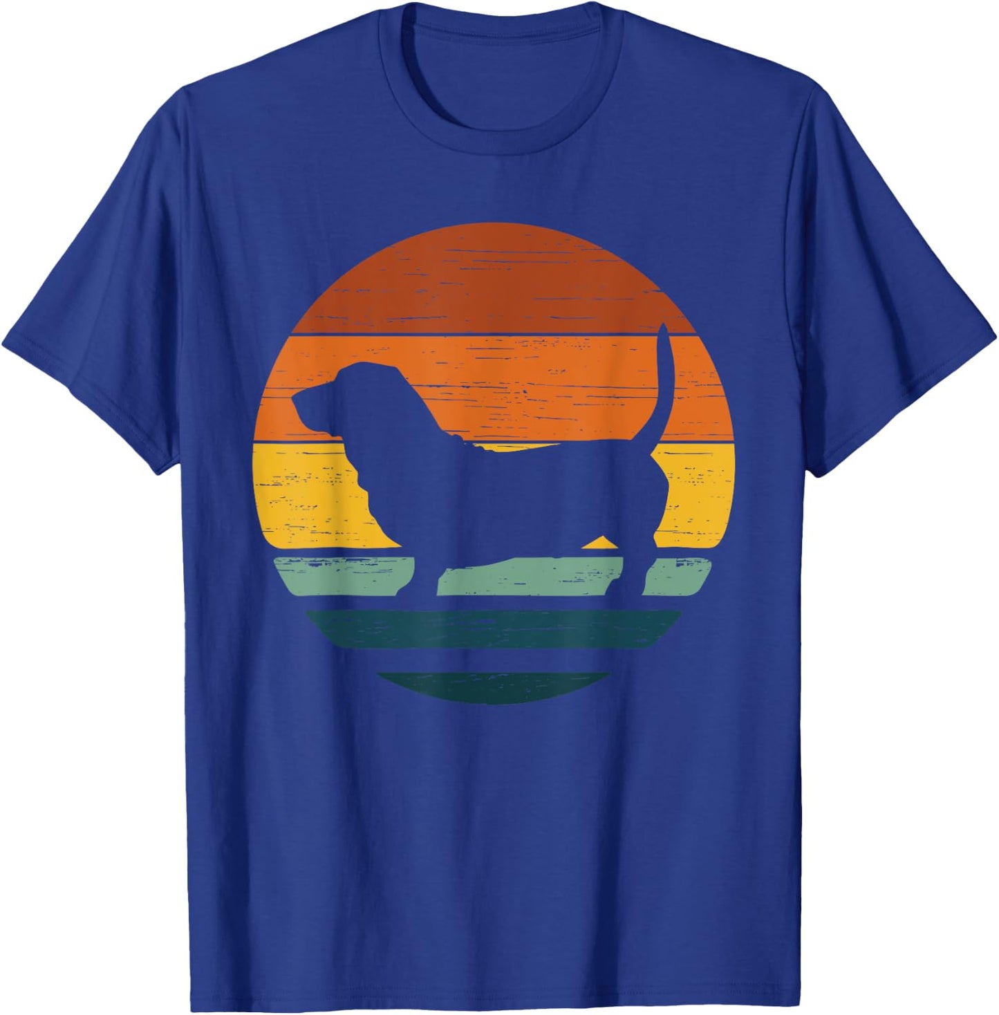 Bassador Vintage Retro Mom Dad Dog Women Girls Kids T-Shirt - T-Shirt | Royal