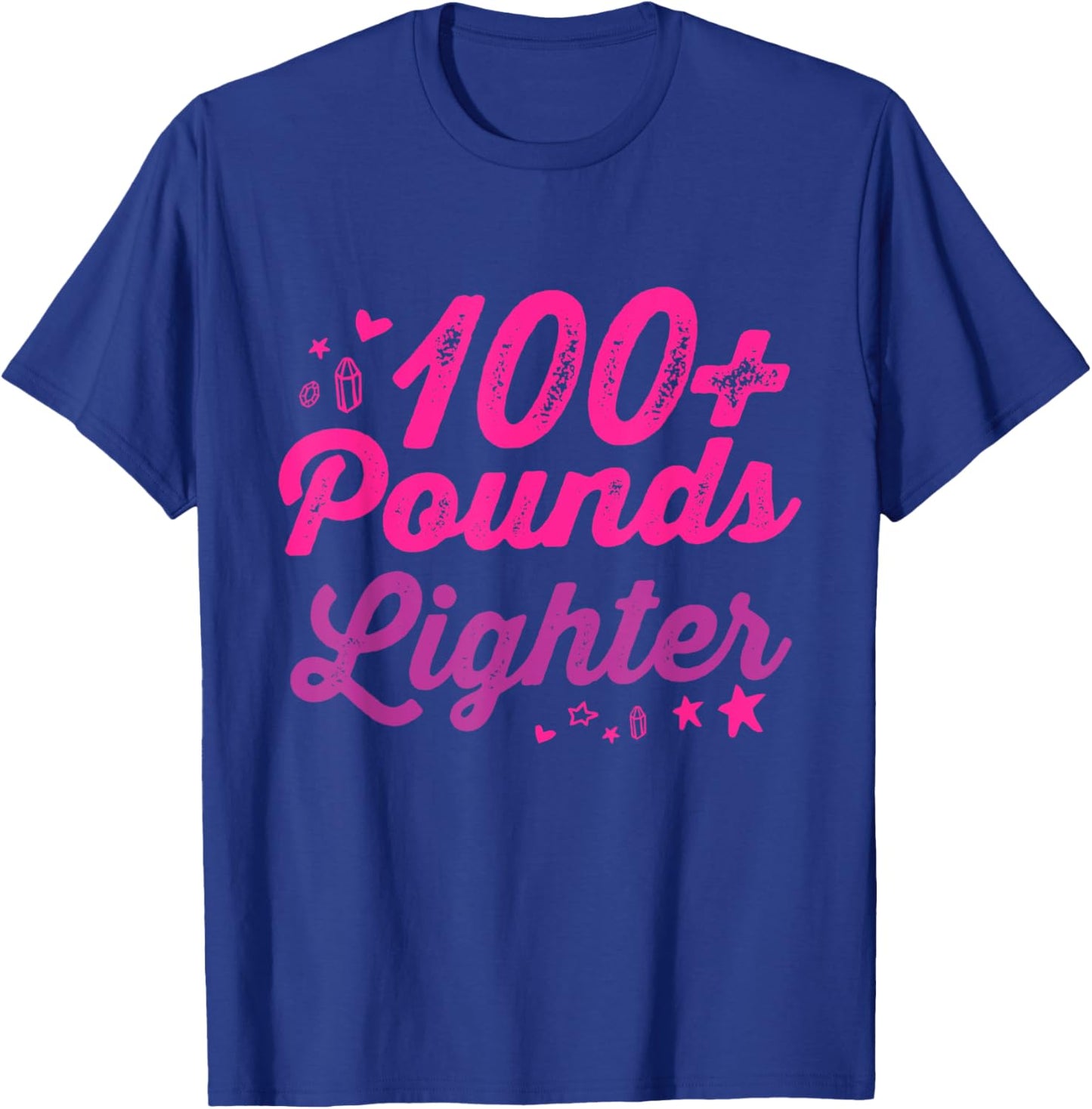 I lost 100 pounds Lighter Health goals Celebration Gift T-Shirt - T-Shirt | Royal