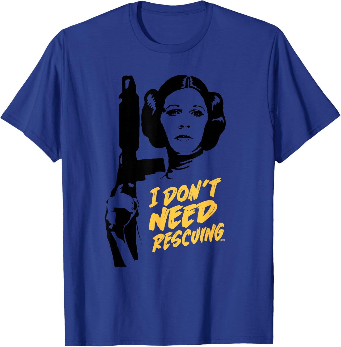 Star Wars Princess Leia Escape I Don't Need Rescuing T-Shirt - T-Shirt | Royal