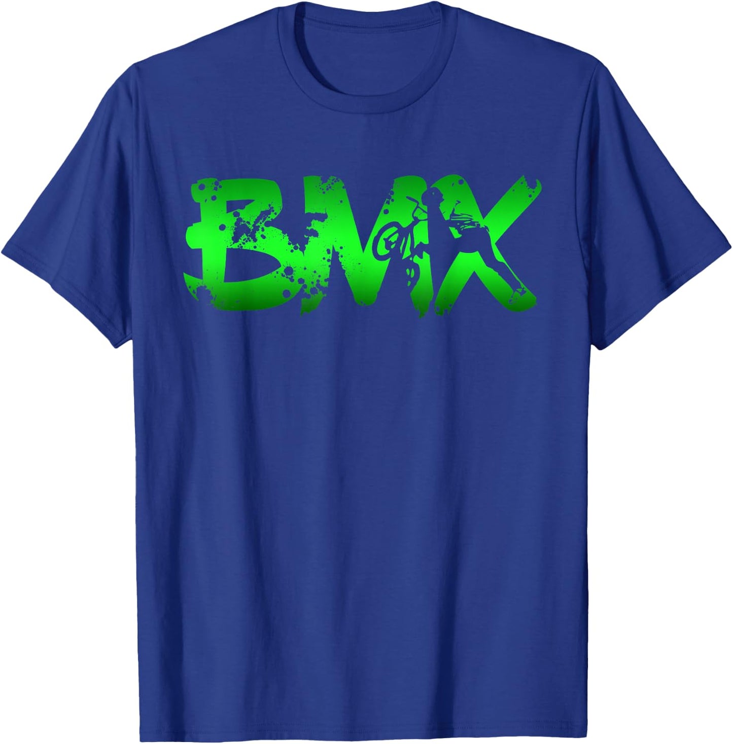 Distressed BMX Shirt Women Kids & Bike Riders T-Shirt - T-Shirt | Royal