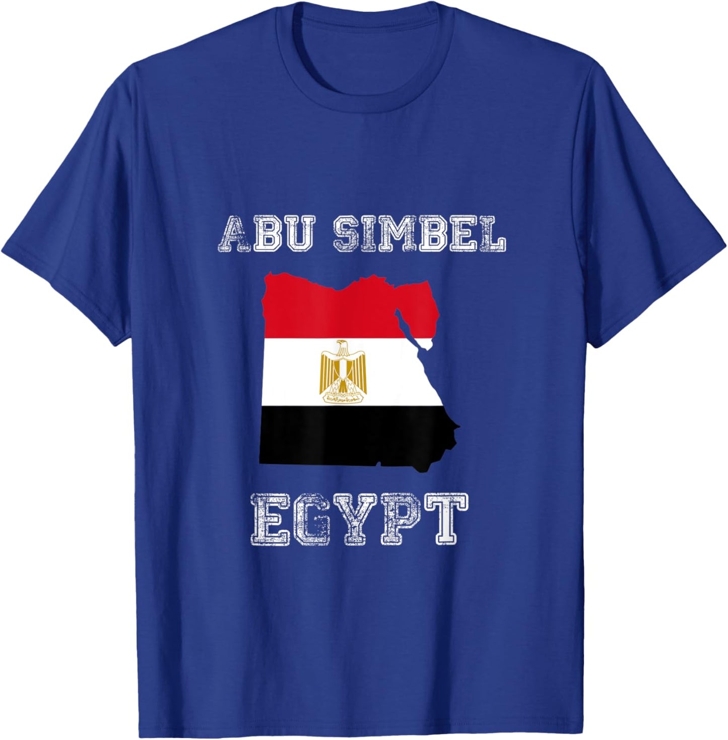 Egypt Distressed Flag Abu Simbel Pride T-Shirt - T-Shirt | Royal
