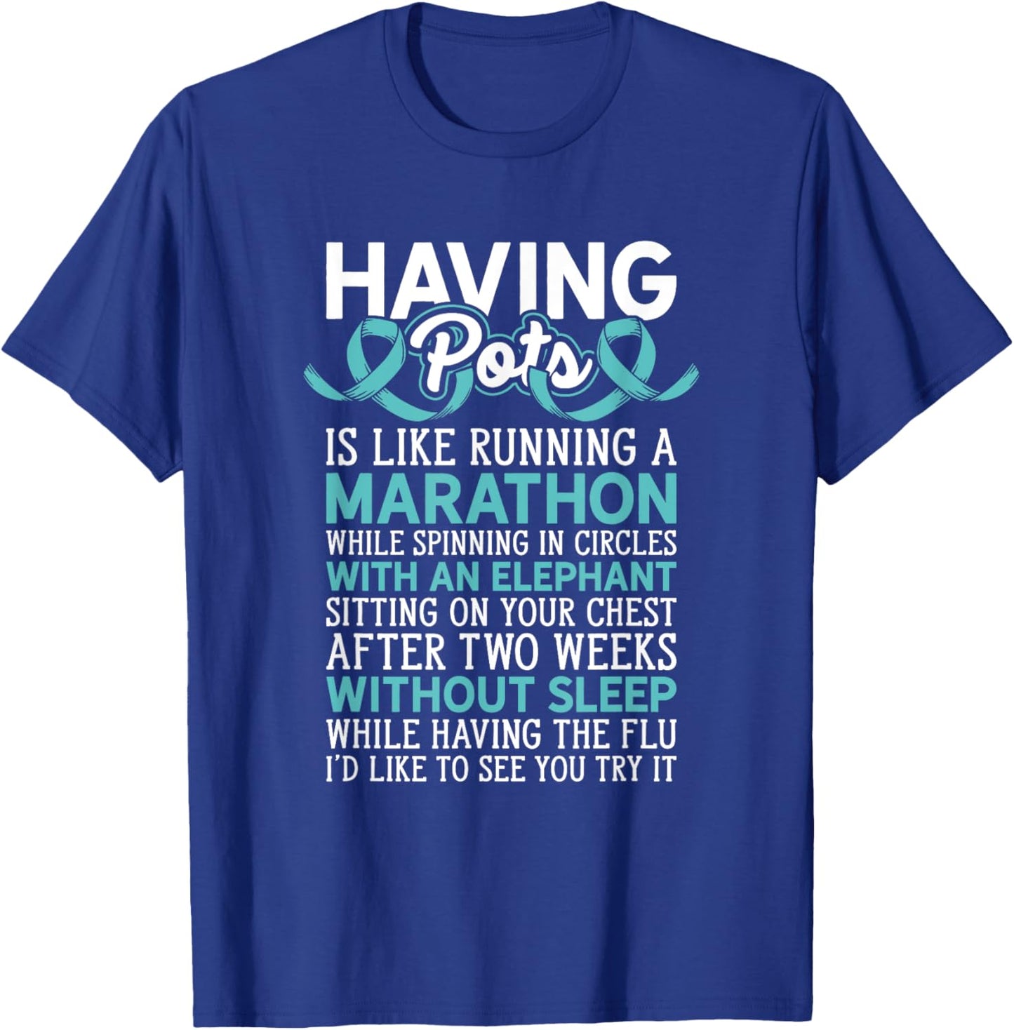 Warrior Having Pots Dysautonomia Awareness Dysautonomia , Small, Black T-Shirt - T-Shirt | Royal