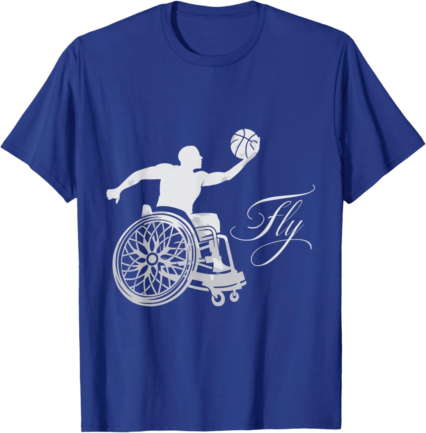 Wheelchair Basketball T-Shirt - T-Shirt | Royal