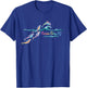 Ocean City NJ Colorful Dolphin Lover Beach Vacation T-Shirt - T-Shirt | Royal