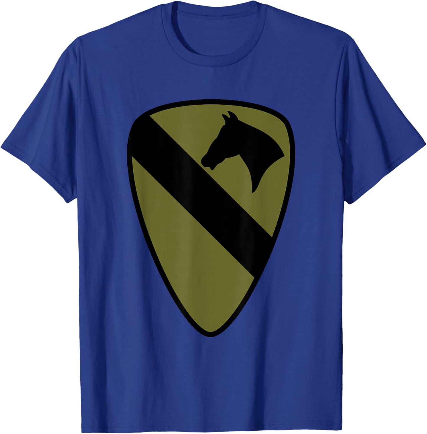 1st Cavalry Division Patch – 1st CAV OD Green Camo T-Shirt - T-Shirt | Royal