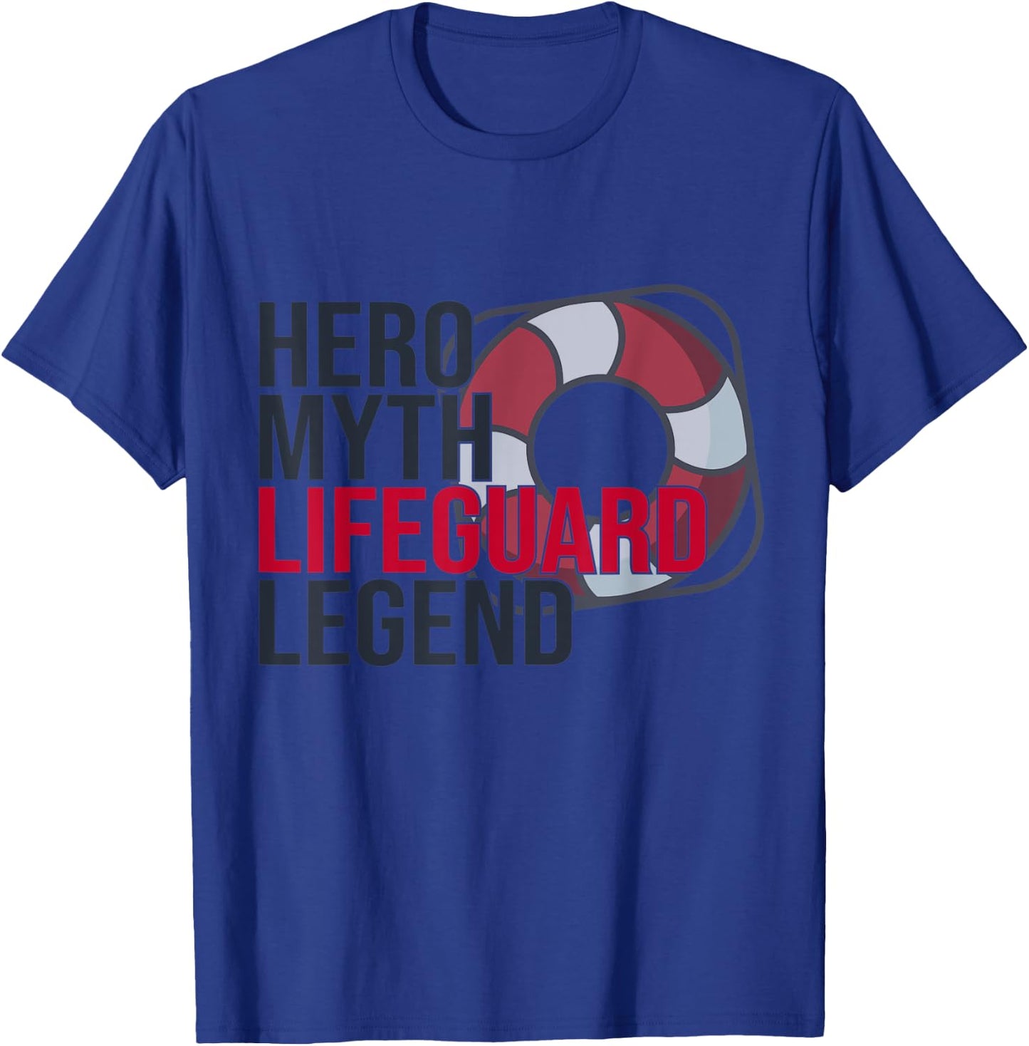 Lifeguard Hero Bathmaster Pool Legend T-Shirt - T-Shirt | Royal