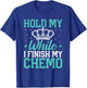 Last Day of Chemo Hold My Crown While I Finish My Chemo Gift T-Shirt - T-Shirt | Royal