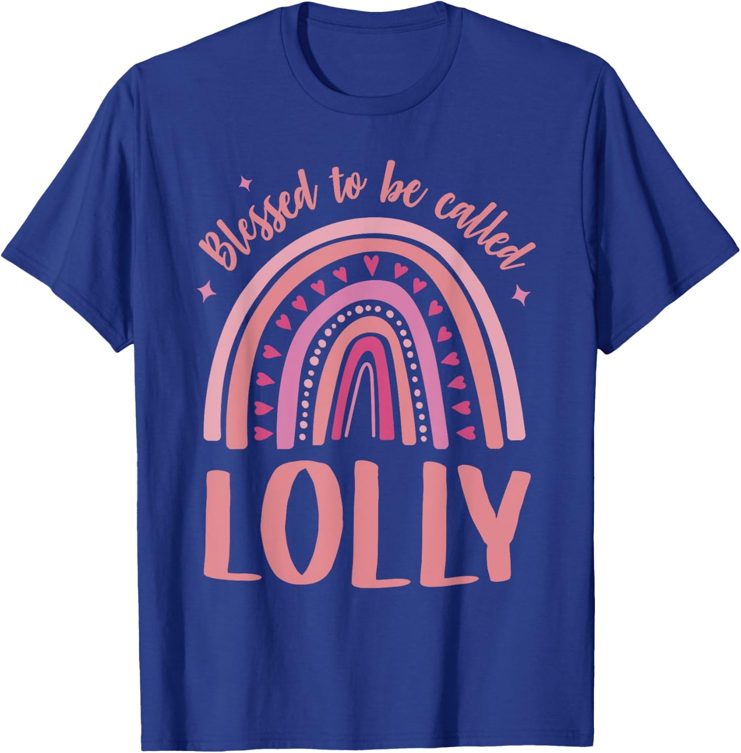 Lolly for Grandma Women Mother's Day Blessed Lolly T-Shirt - T-Shirt | Royal