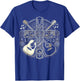 Acoustic Electric Guitar Cross Christian God Jesus Crucifix T-Shirt - T-Shirt | Royal