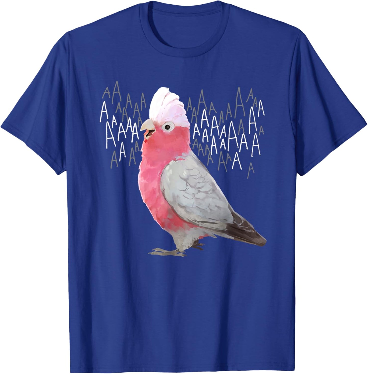 Screaming Galah Rose-Breasted Cockatoo T-Shirt - T-Shirt | Royal