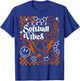 Texas Softball Vintage Kids Team Retro Softball Fan T-Shirt - T-Shirt | Royal