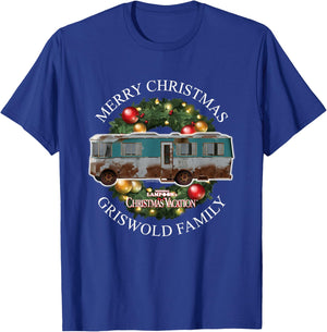 National Lampoon's Christmas Vacation - Van Wreath T-Shirt - T-Shirt | Royal