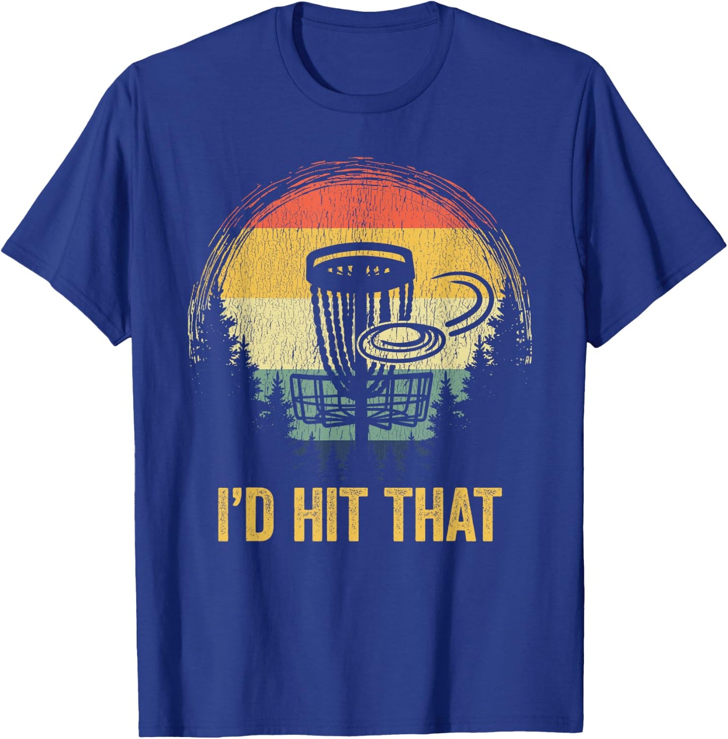 Vintage Disc Golf Funny Retro Frisbee Golf Disc Sport Player T-Shirt - T-Shirt | Royal