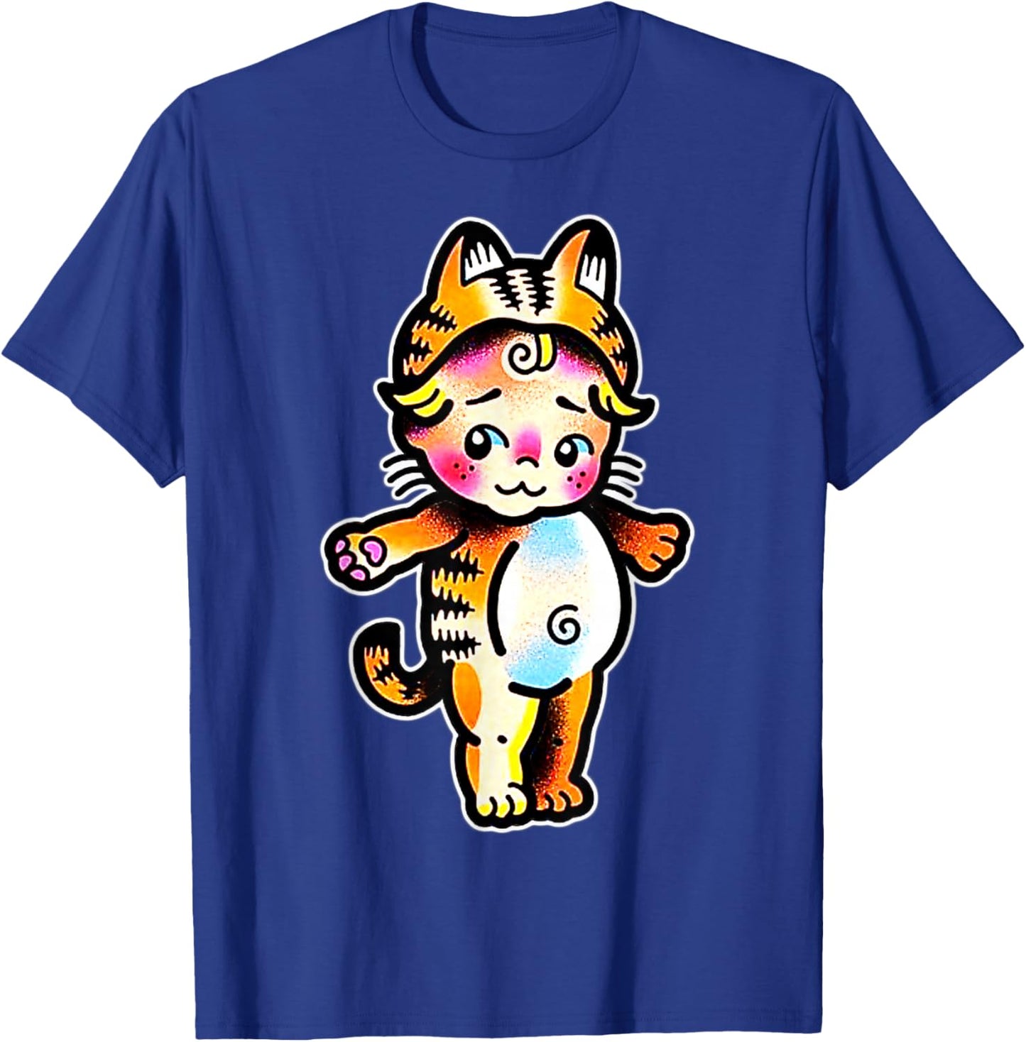Kewpie Baby Tiger Cat T-Shirt - T-Shirt | Royal