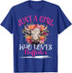 Just A Girl Who Loves Buffalos Aesthetic Floral Buffalo T-Shirt - T-Shirt | Royal