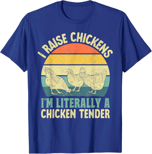 Cool Chicken Tender Art Women Poultry Chicken Farmer T-Shirt - T-Shirt | Royal