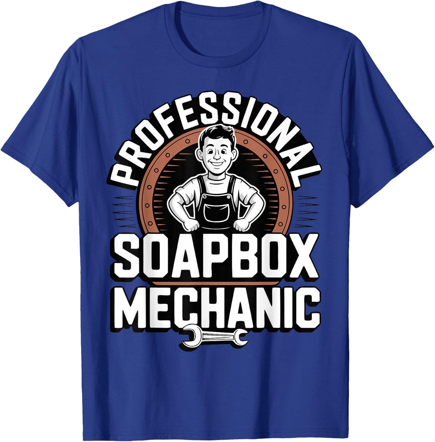 Funny Father Soapbox Derby Racing Dad T-Shirt - T-Shirt | Royal