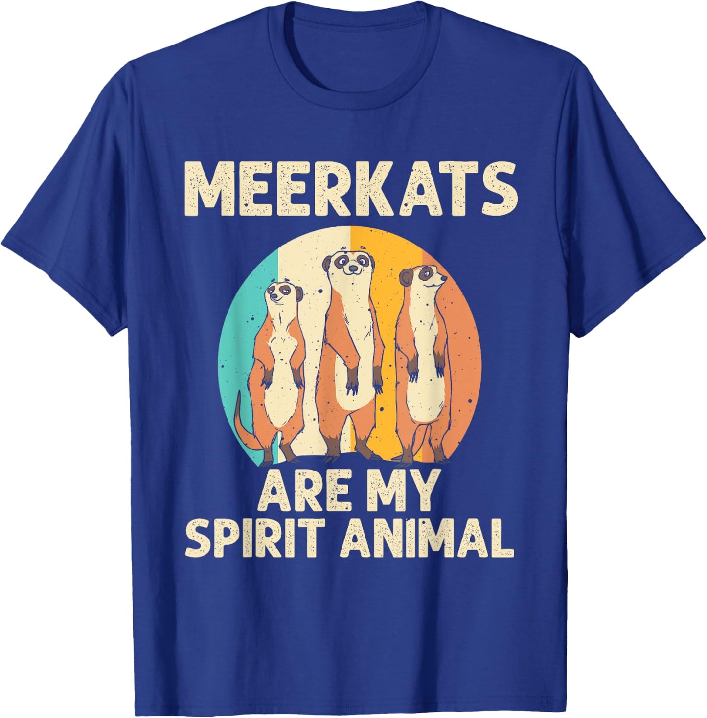 Funny Meerkat Gift Kids Men Women Boys Cool My Spirit Animal T-Shirt - T-Shirt | Royal