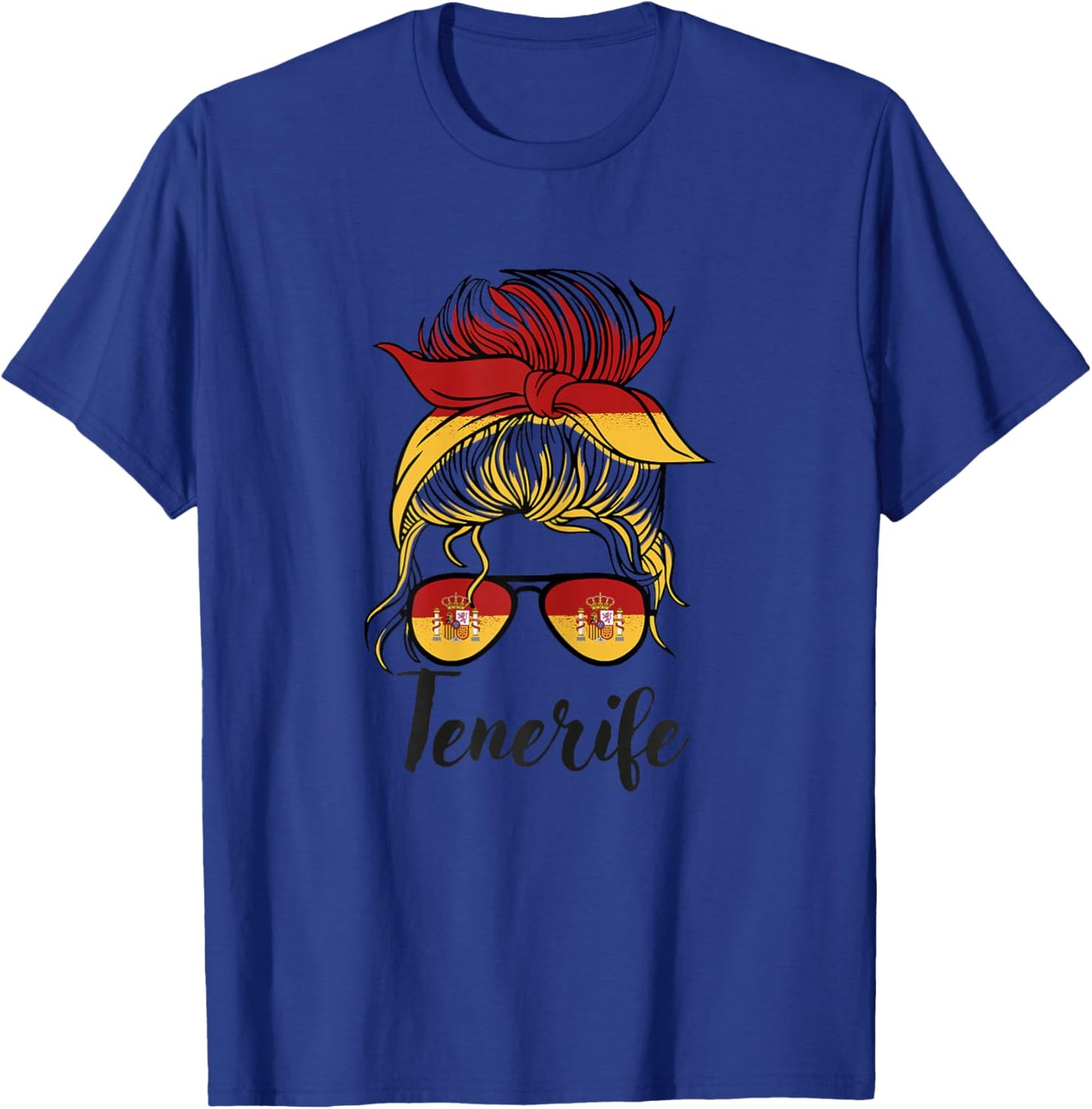 Tenerife Girl, Spanish Flag Spain T-Shirt - T-Shirt | Royal