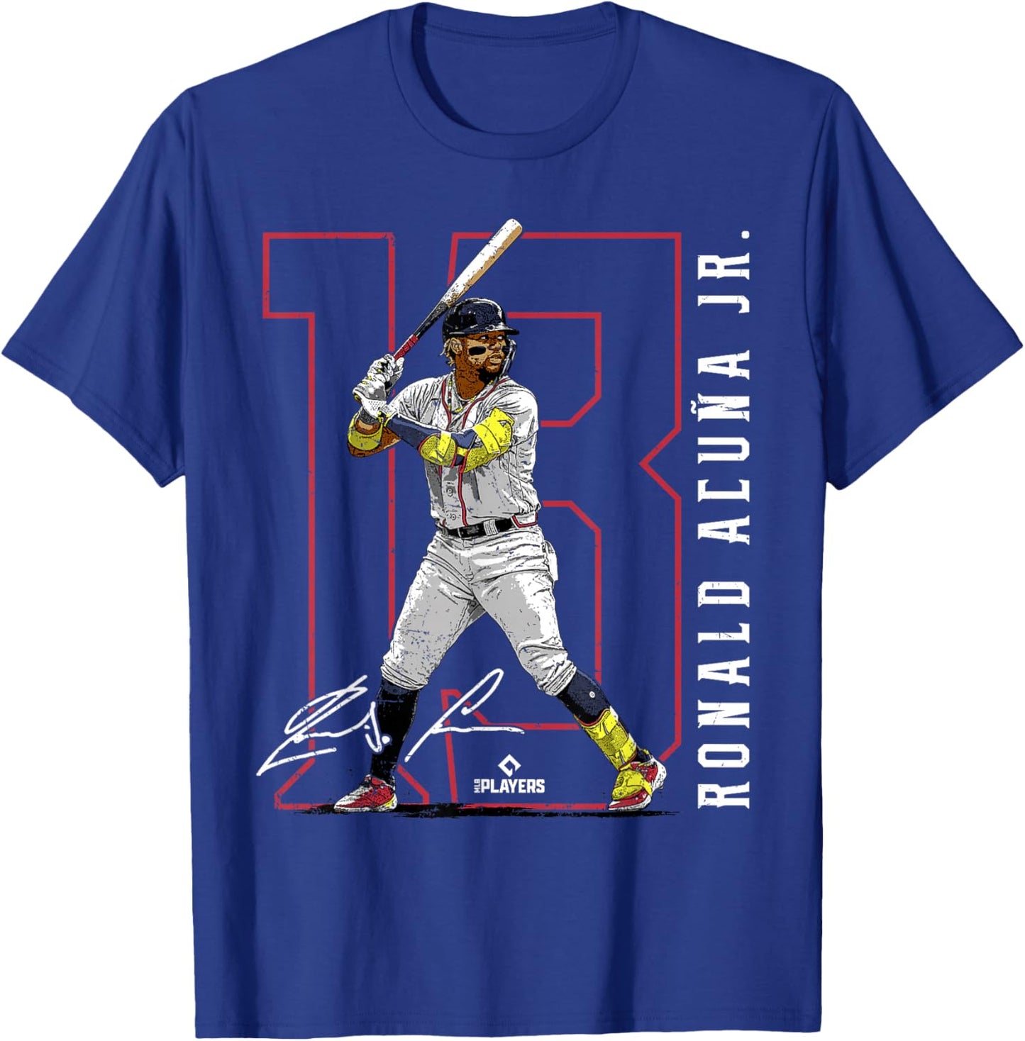 Ronald Acuna Jr. | Atlanta Baseball MLB Players | MLBRAC3003 T-Shirt - T-Shirt | Royal