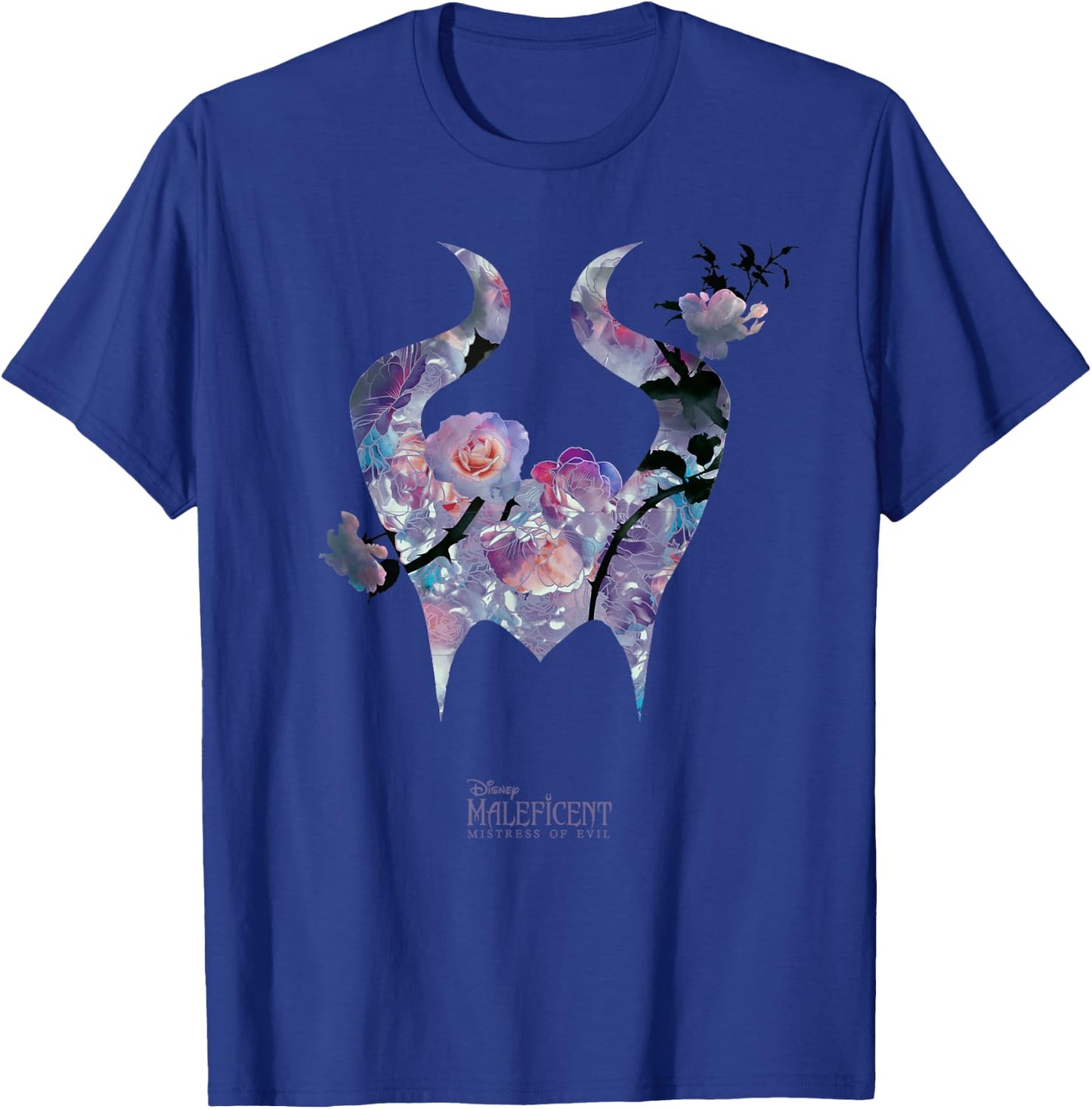 Disney Maleficent: Mistress of Evil Floral Horns Small T-Shirt - T-Shirt | Royal