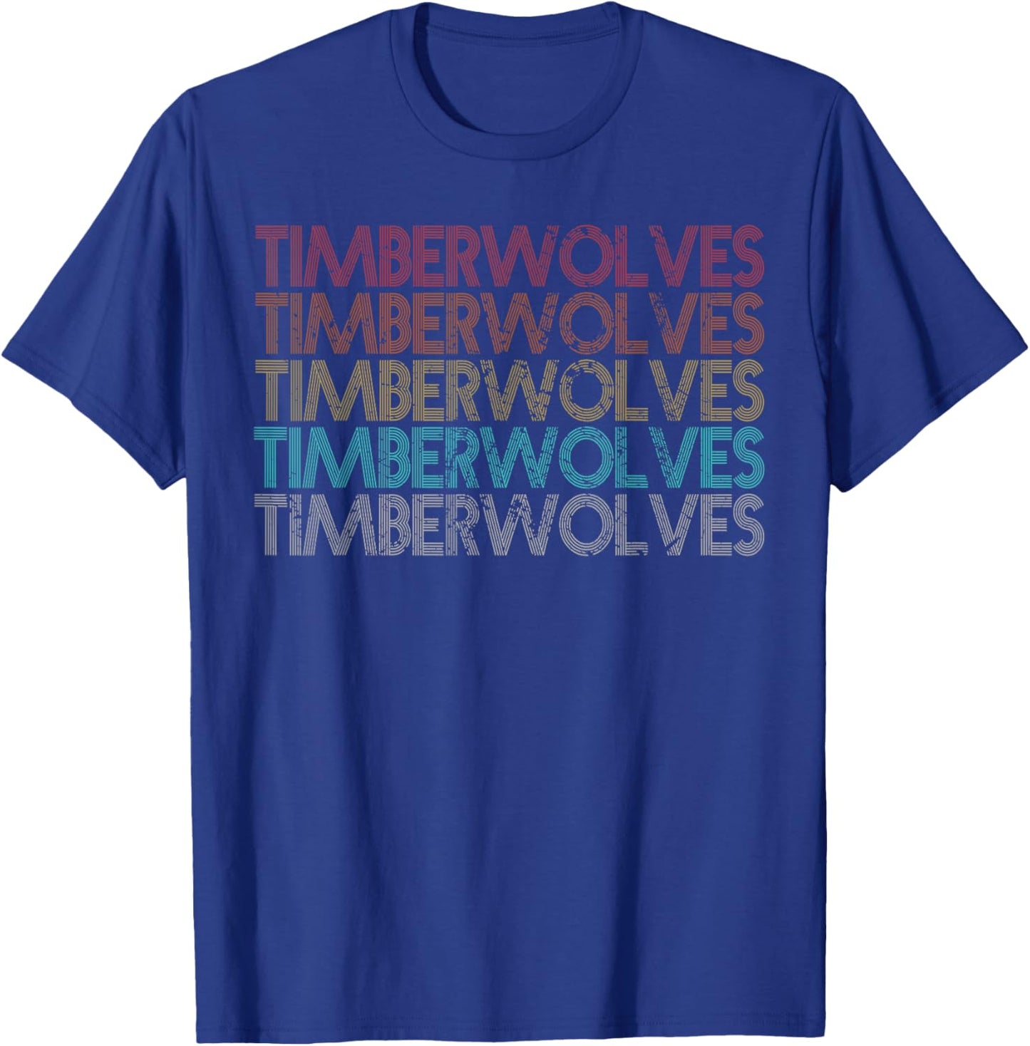 Retro Vintage Timberwolves T-Shirt - T-Shirt | Royal