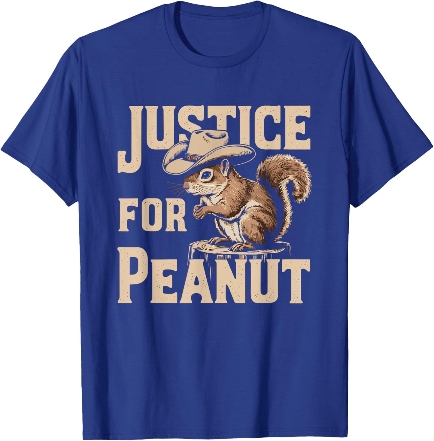Justice For Peanut The Squirrel T-Shirt - T-Shirt | Royal