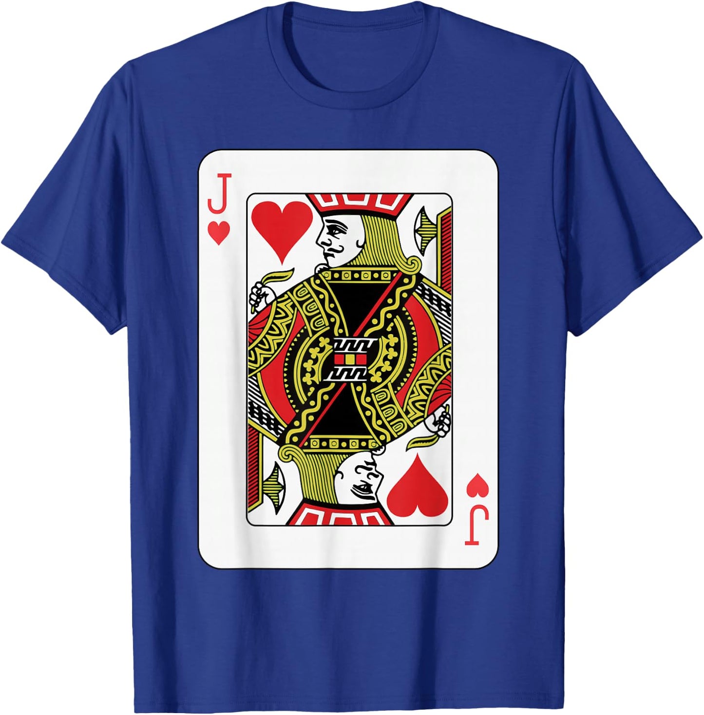 Jack of Hearts Playing Card Poker T-Shirt - T-Shirt | Royal