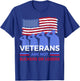 Veterans Are Not Suckers Or Losers T-Shirt - T-Shirt | Royal