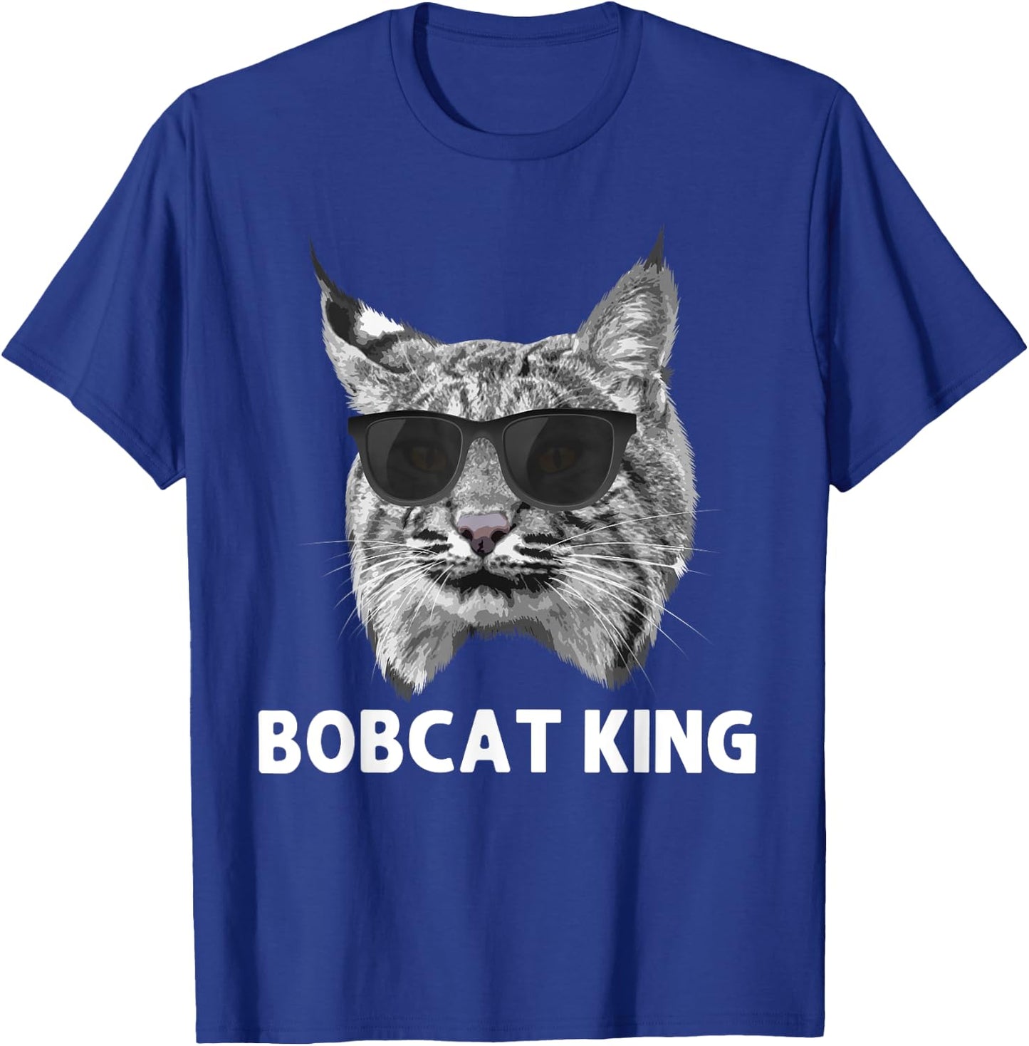 Cool Bobcat Art Dad Father Animal Bobcat Lover T-Shirt - T-Shirt | Royal