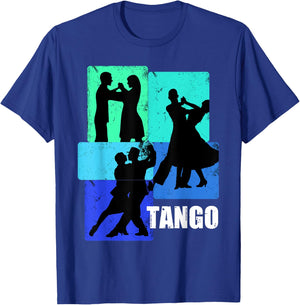 Tango Dancing for Tango Dancer | Retro Tango T-Shirt - T-Shirt | Royal