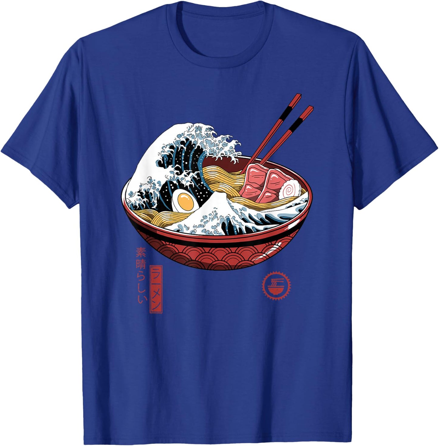 Great Ramen Wave White T-Shirt - T-Shirt | Royal