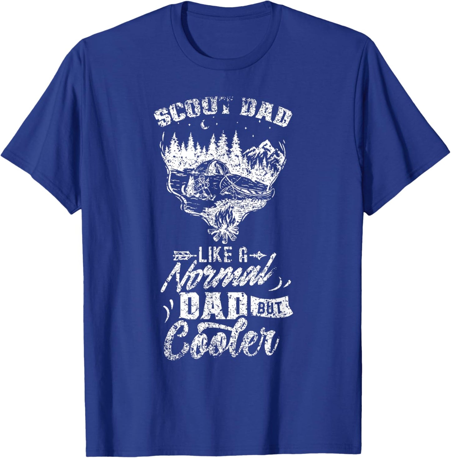 Scout Dad Like A Normal Dad But Cooler Scouting Scouts T-Shirt - T-Shirt | Royal
