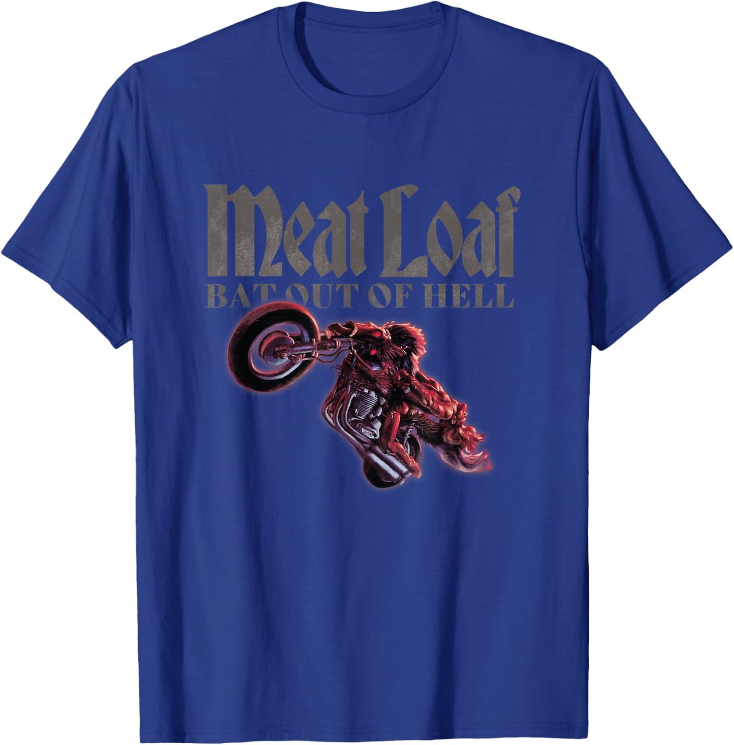 Meat Loaf Bat Out of Hell Bike T-Shirt - T-Shirt | Royal