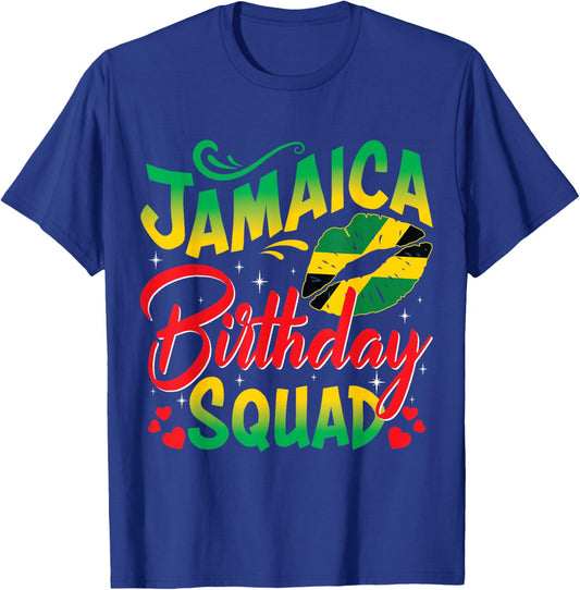 Jamaica Birthday Squad Girls Trip 2025 Women Vacation Party T-Shirt - T-Shirt | Royal