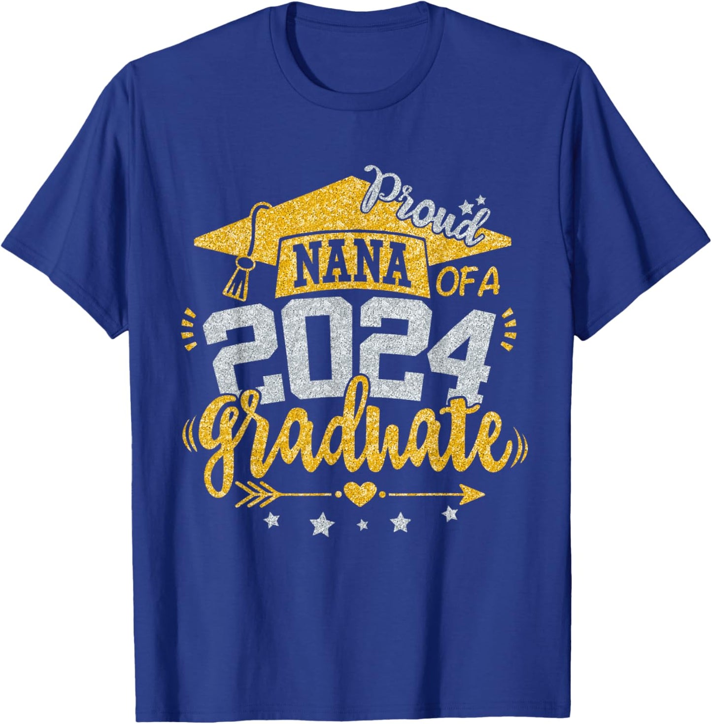 Nana Senior 2024 Proud Nana of a Class of 2024 Graduate T-Shirt - T-Shirt | Royal