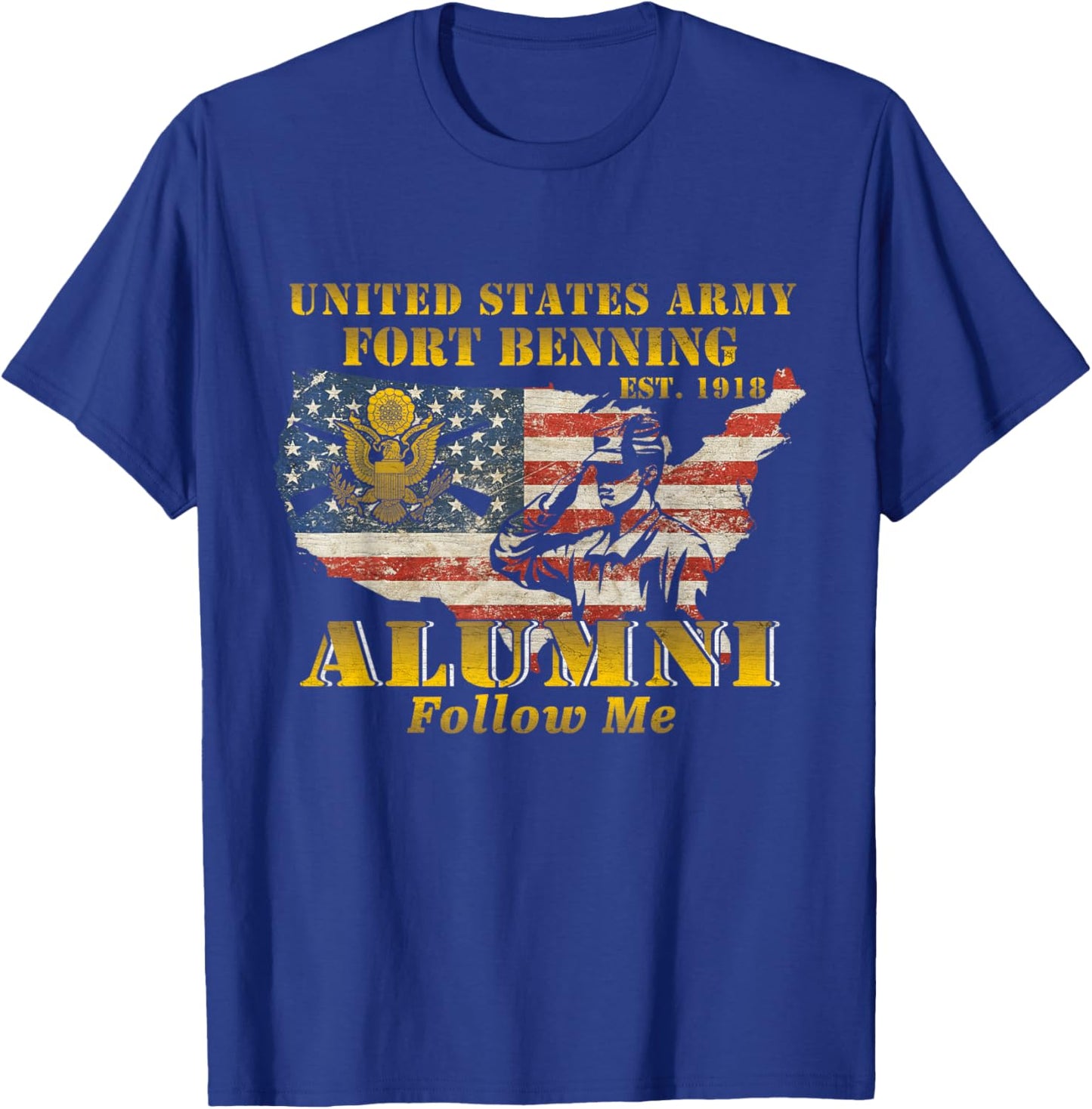 Ft Benning Us Army Base Fort Benning Georgia Ga Alumni T-Shirt - T-Shirt | Royal