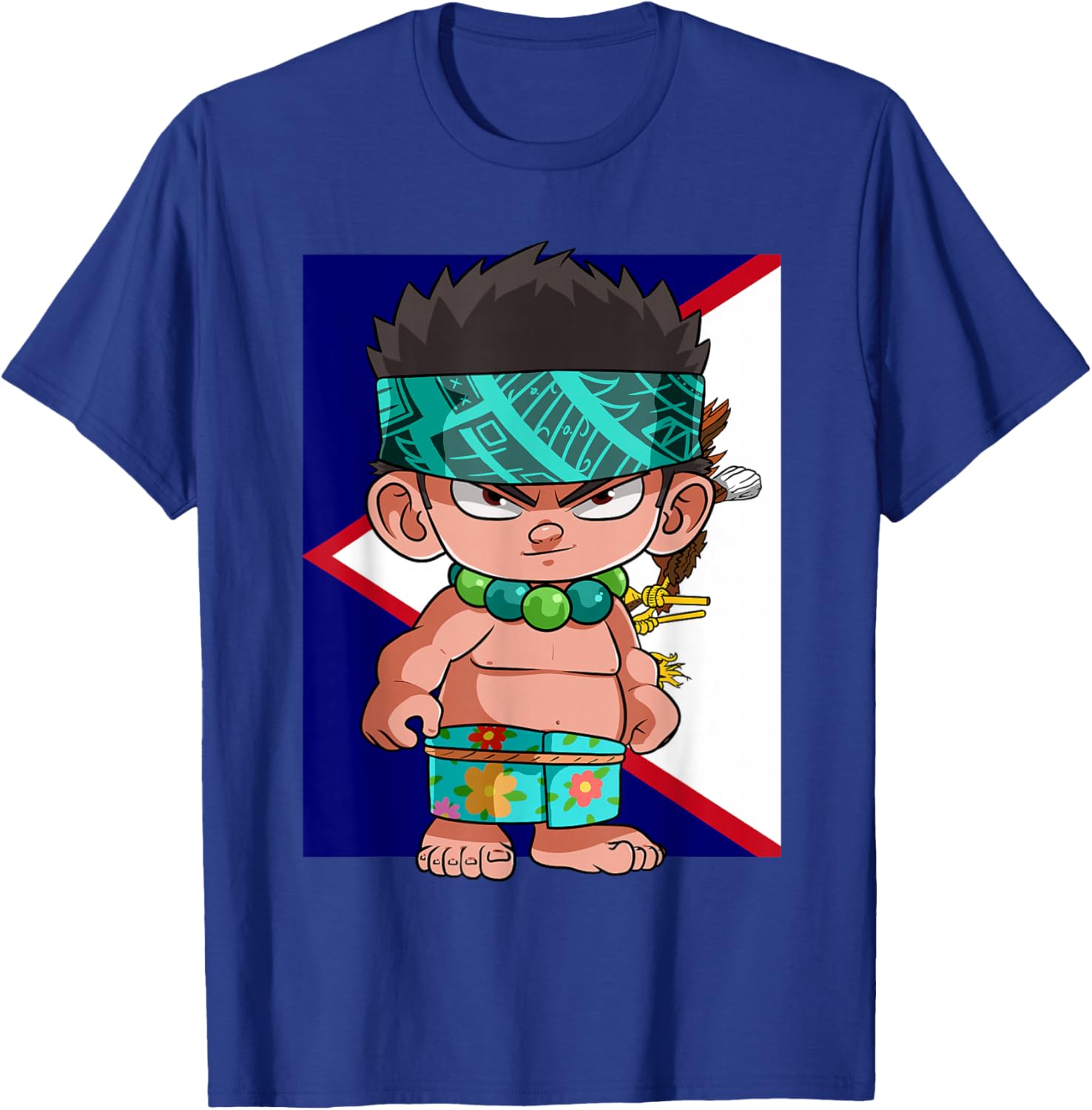 American Samoan Pride Polynesian Samoa Flag Kids AIGA T-Shirt - T-Shirt | Royal