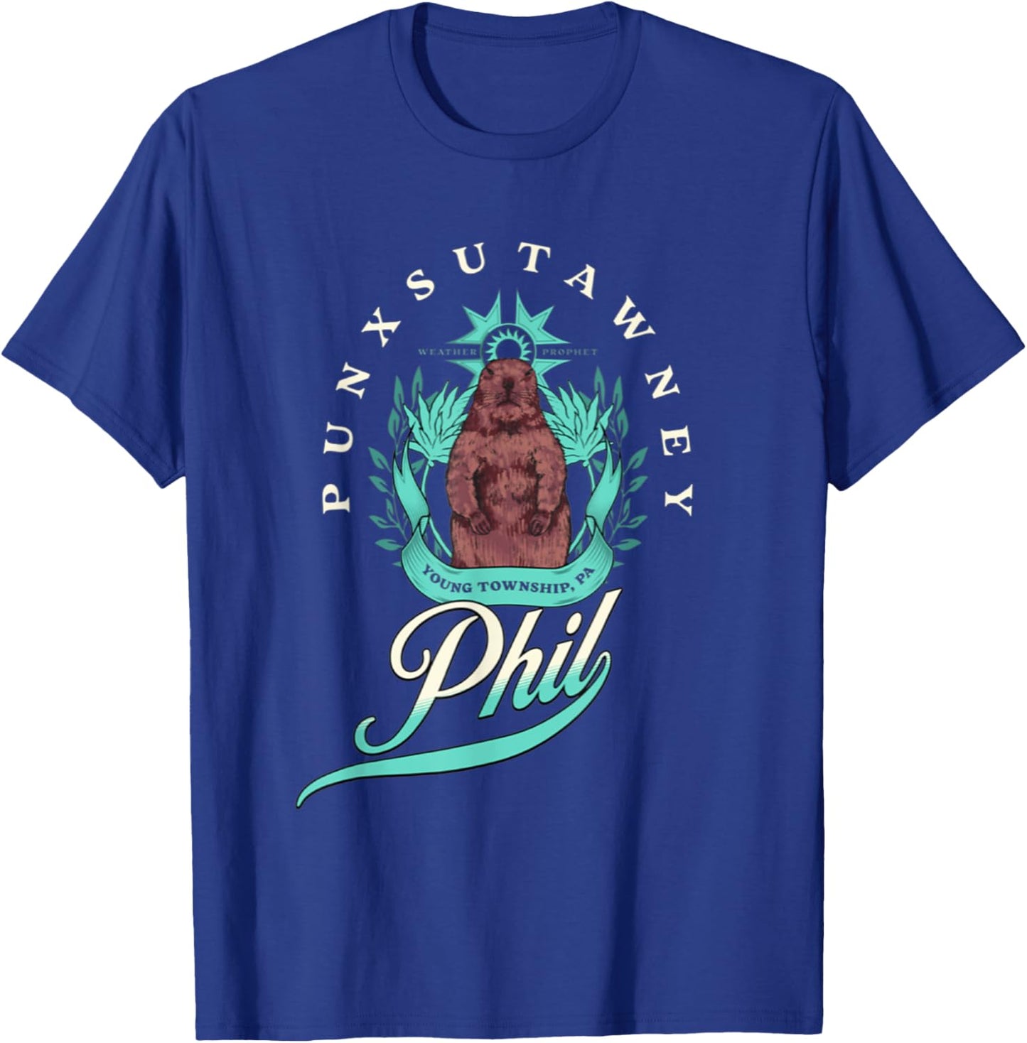 Weather Prophet Punxsutawney Phil GroundHog Day T-Shirt - T-Shirt | Royal