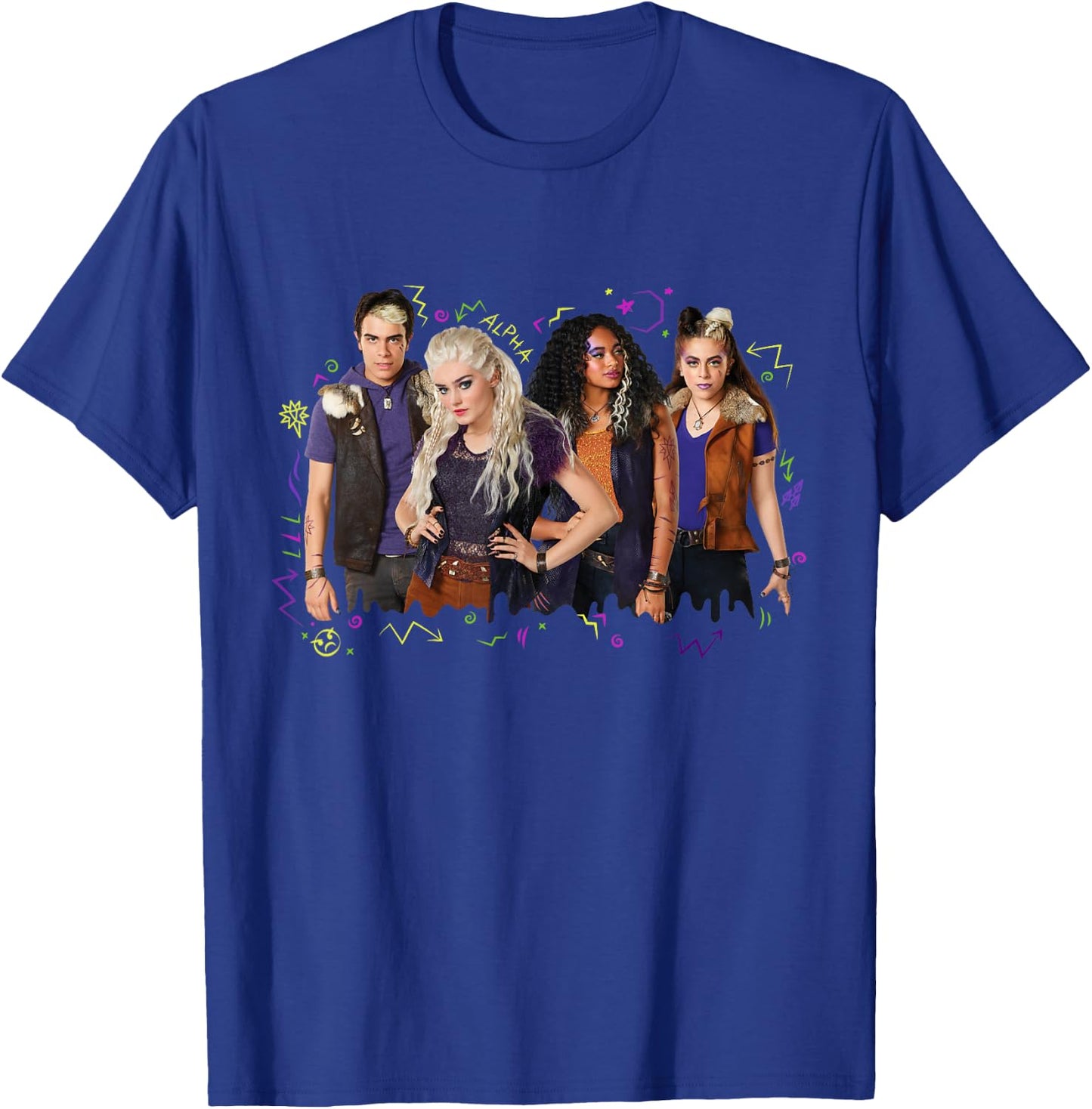 Disney Channel Zombies 2 Addison and Werewolves T-Shirt - T-Shirt | Royal