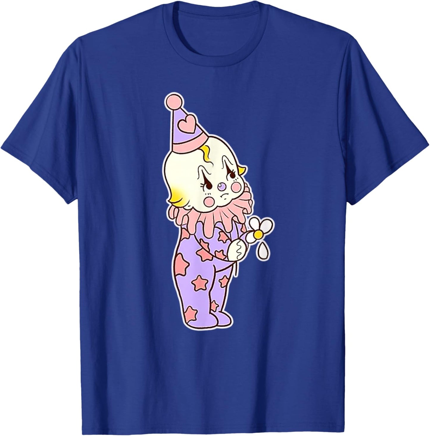 Kewpie Baby Sad Circus Clown Flower Tattoo Flash T-Shirt - T-Shirt | Royal