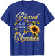 Blessed To Be Called Mommaw Sunflower Christmas Mother's day T-Shirt - T-Shirt | Royal